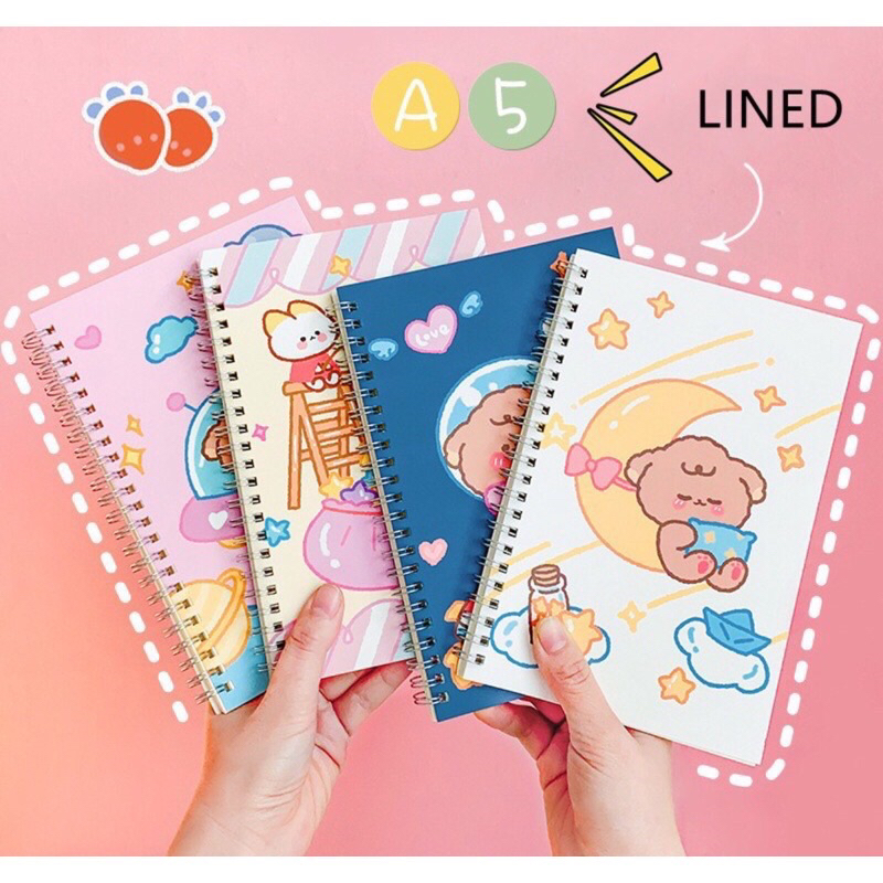 NOTES + PEN KARAKTER / NOTEBOOK + PEN 100 LEMBAR / MINI DIARY + PEN KARAKTER