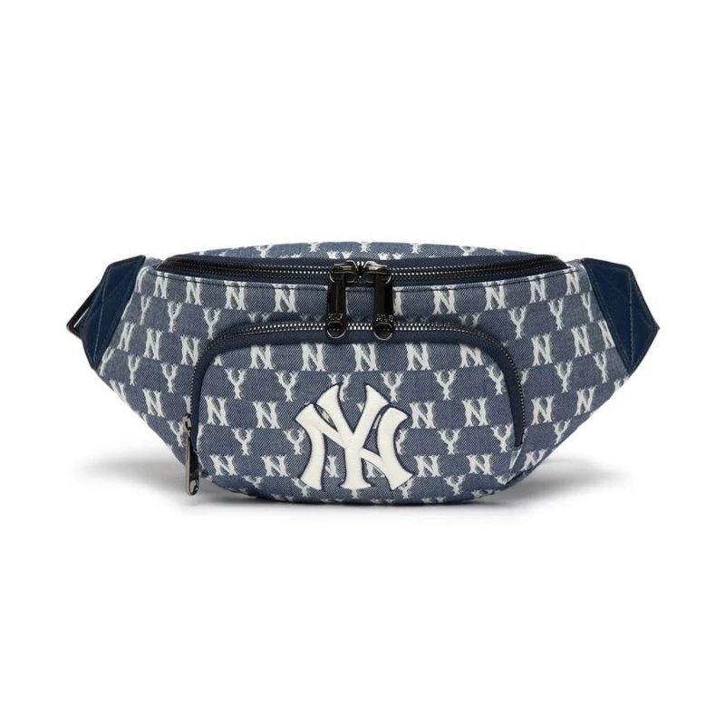 7.7 SALE | MLB MONOGRAM HIP SACK WAIST BAG NEW YORK YANKEES INCLUDE PAPERBAG