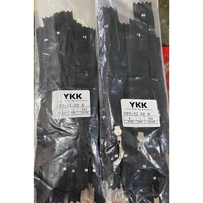 Resleting YKK CFC 32 6 inch (15 cm) per lusin / Rit YKK 15 cm kepala nikel / kepala cat