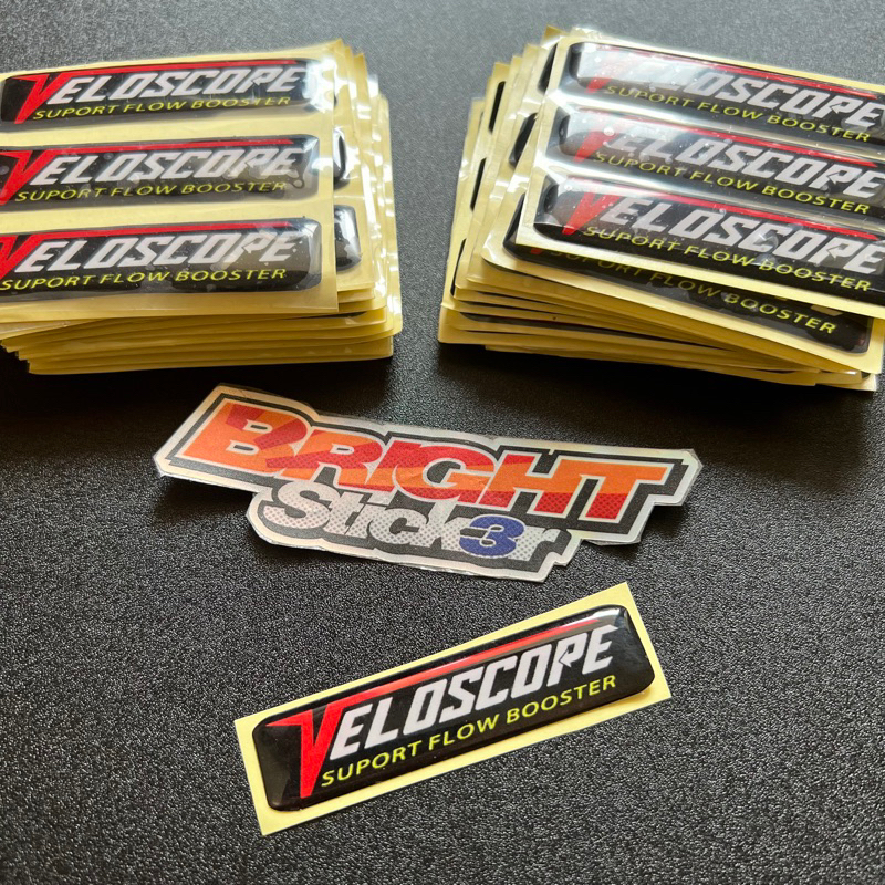 Sticker Stiker Emblem Filter VELESCOPE Timbul