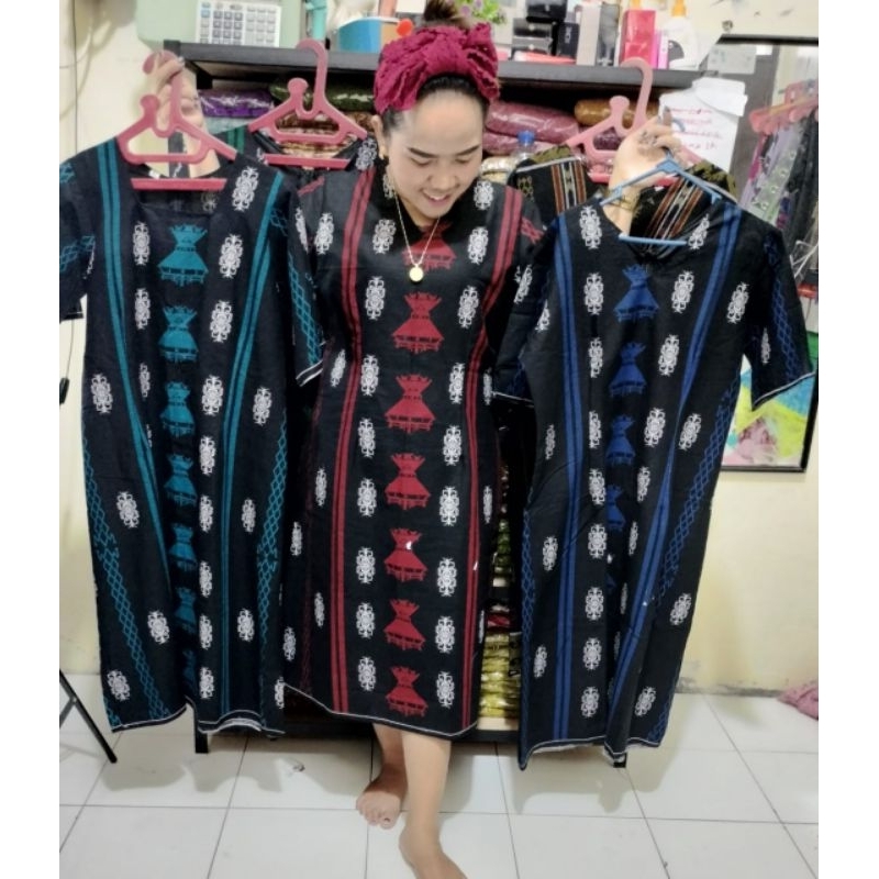 Dress etnik batak karo bahan katun