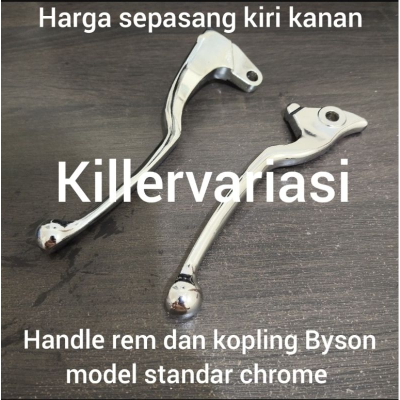 handle rem dan kopling Byson model standar chrome harga sepasang