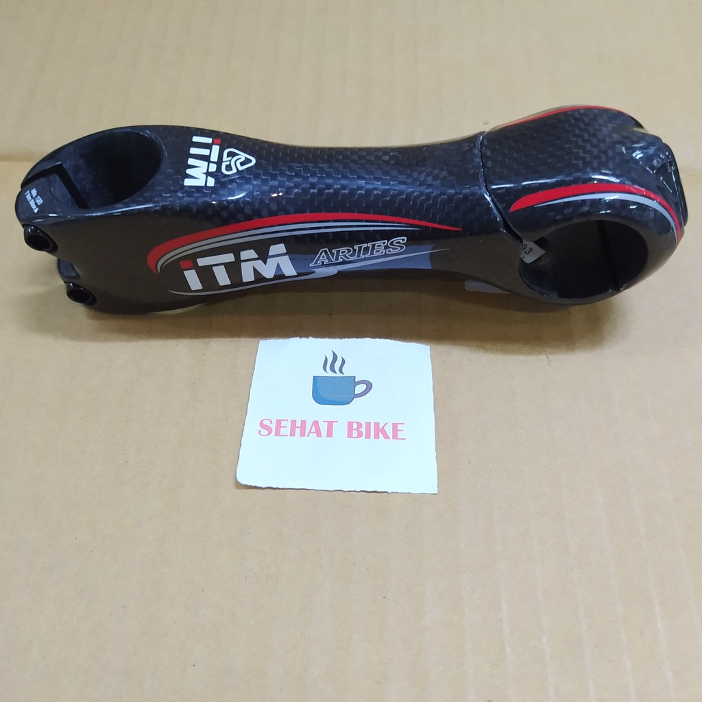 Stem ITM ARIES 31.8 Carbon Original Stem Sepeda MTB Road