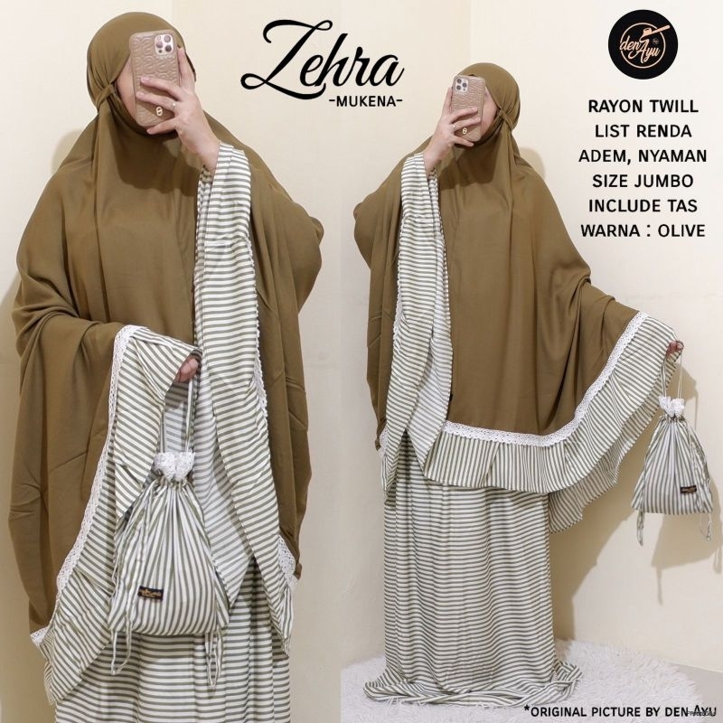 ZEHRA MUKENA BY DEN AYU /MUKENA AMEENA BY DEN AYU