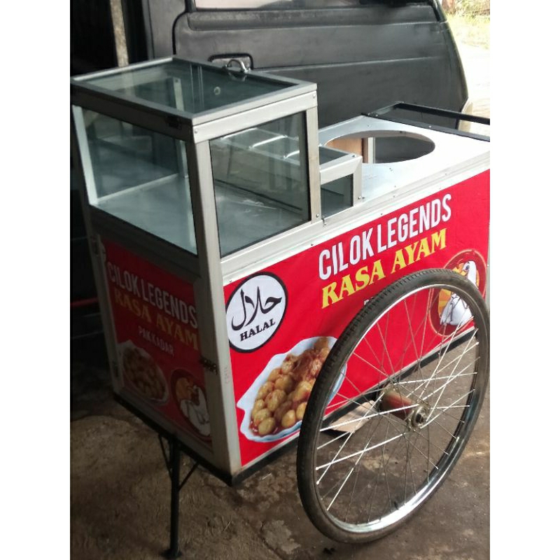 Grobak cilok,Grobak bakso,Grobak siomay,rombong pentol,rombong keliling,Grobak dorong