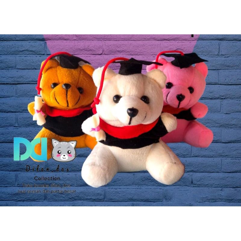 Boneka teddy bear WISUDA mini dan teddy bear polos  buket  BONEKA WISUDA COCOK BUAT HADIAH KADO HARG