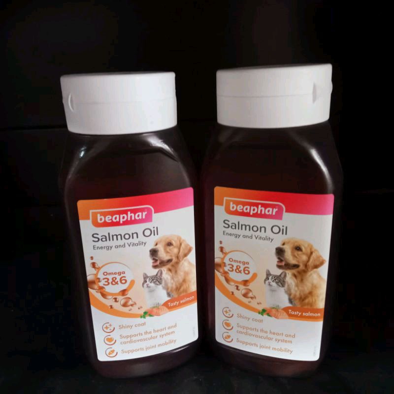 Beaphar Salmon Oil 430ml for Dog &amp; Cat with omega 3 dan 6 | vitamin untuk kucing dan anjing