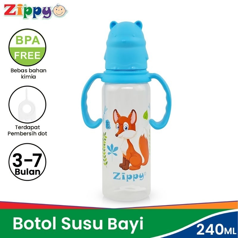 Zippy Botol Dot Peristaltic 240ml With Handle