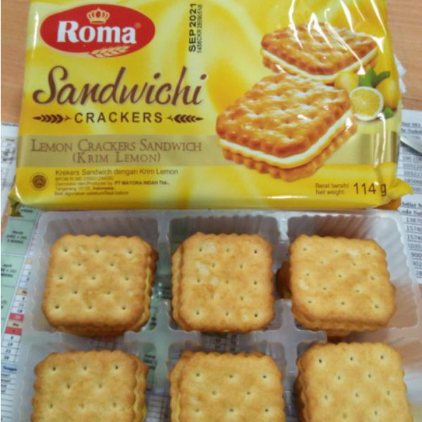 

ROMA Sandwichi Crackers Lemon Pack 114gr