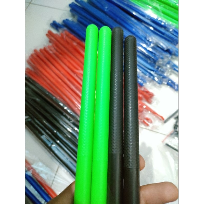 Stick Drum Nylon warna poundfit Ripstick juga bisa untuk stick drumpad, sepasang kanan kiri stik nilon