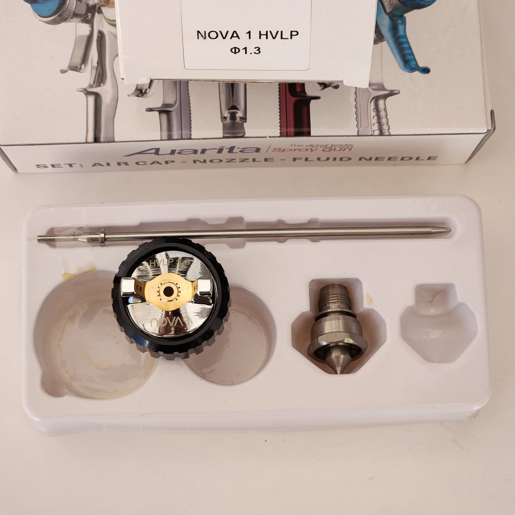 Nozzle Kit Spray Gun Auarita NOVA1 HVLP Cap Needle ORIGINAL NOVA1 HVLP