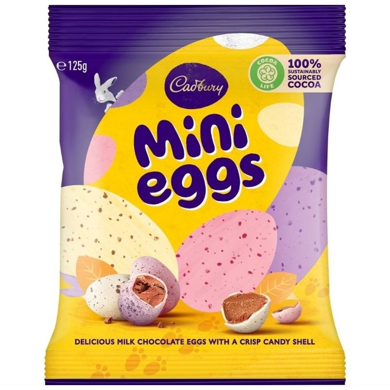 Cadbury Mini Eggs 125 gr ORI Australia / Cokelat Coklat Edisi Easter Paskah / Easter Egg Chocolate