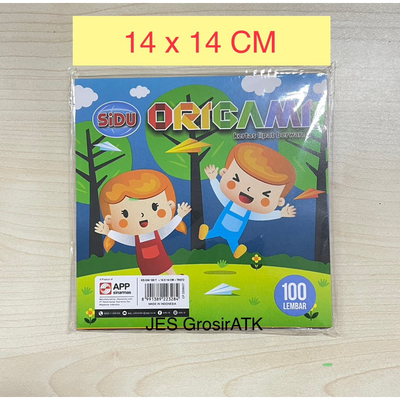 

Kertas Origami Sidu 14x14 cm / Kertas Lipat