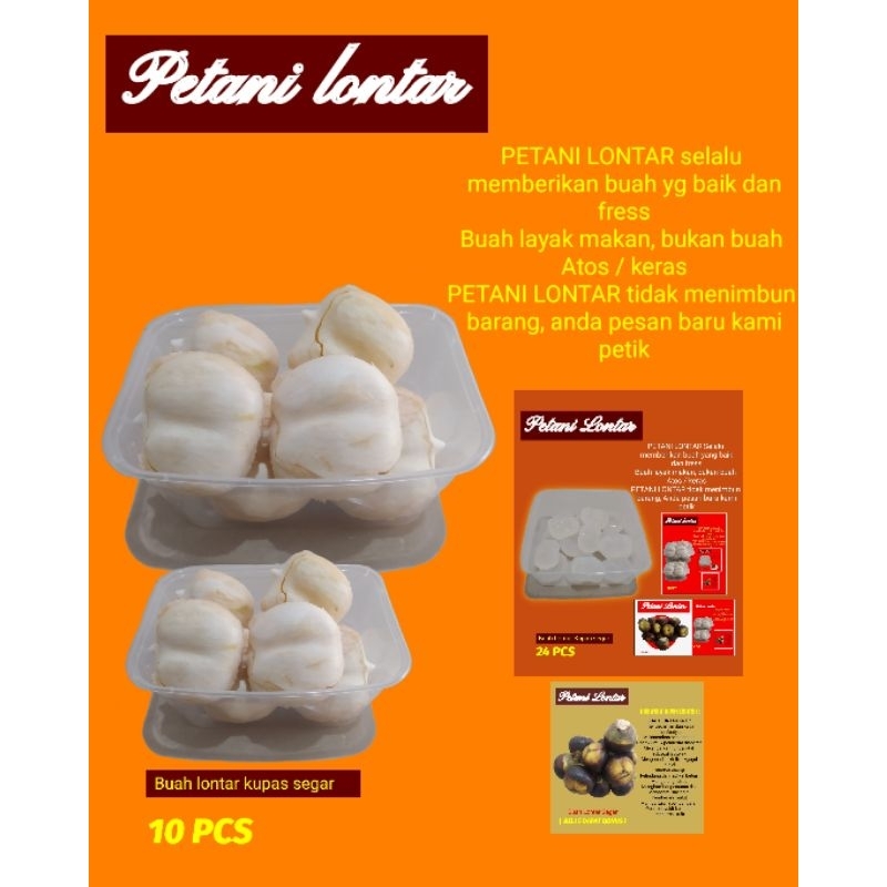 BUAH LONTAR KUPAS SUPER ( 10 PCS )