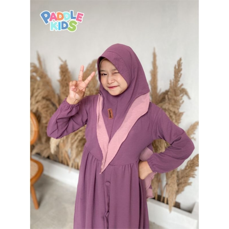 DRESS MAXI KATUN CRINKLE AIRFLOW BY PADDLEKIDS / GAMIS MAXI PADDLE KIDS NABLFASHION