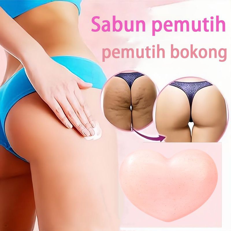 COD Peach Sabun Pemutih badan kulit wajah permanen Soap Whitening bleaching putih cerah original