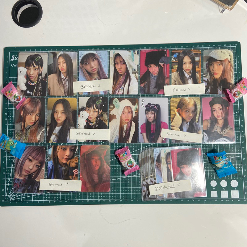 [READY STOCK] PHOTOCARD WEVERSE 1st EP OMG MINJI DANIELLE HYEIN MESSAGE CARD WV A WV B WV C QR CODE
