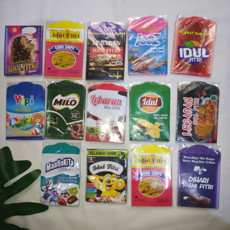 

100 Pack isi 10 Amplop Lebaran Unik Snack || Amplop Unik || Amplop Idul Fitri Lebaran || Amplop Uang Unik