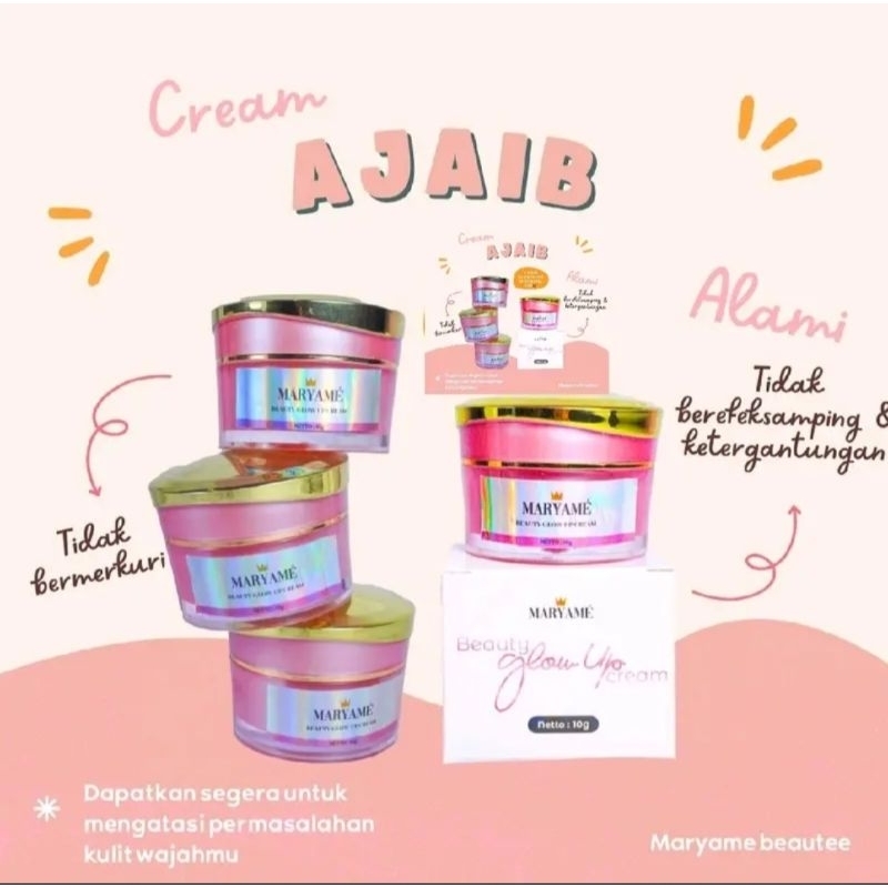 (*) MARYAME CREAM PEMUTIH WAJAH ANTI AGING