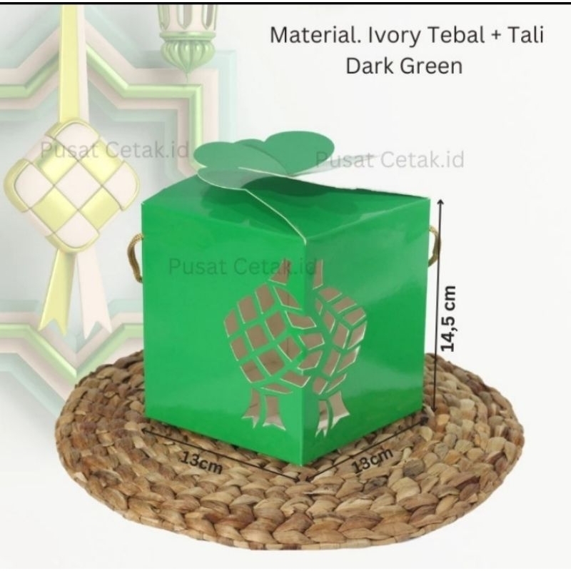 

Parsel Ramadan Hampers Toples Ketupat Parcel Lebaran Kotak Kue Kering - Hijau