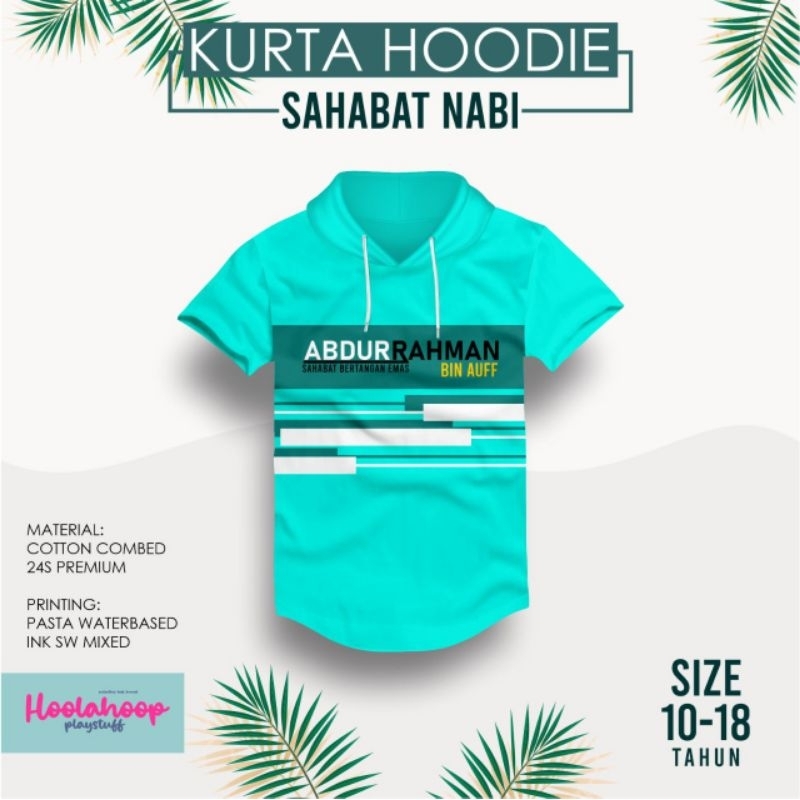 Hoolahoop Kurta Hoodie Kaos Anak Size 10-18T