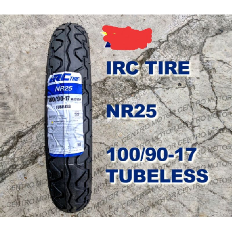 Ban luar Verza standar tubeless irc ban 80/100-17 100/90-17