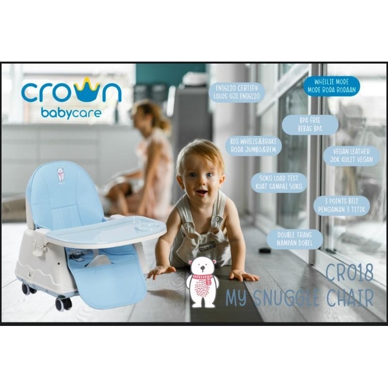 NEW!! CROWN - My Snuggle Baby Highchair CR018-Kursi Makan Bayi