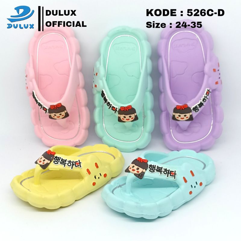 DULUX - SANDAL JEPIT ANAK PEREMPUAN AWAN LUCU 526D UKURAN 24-29