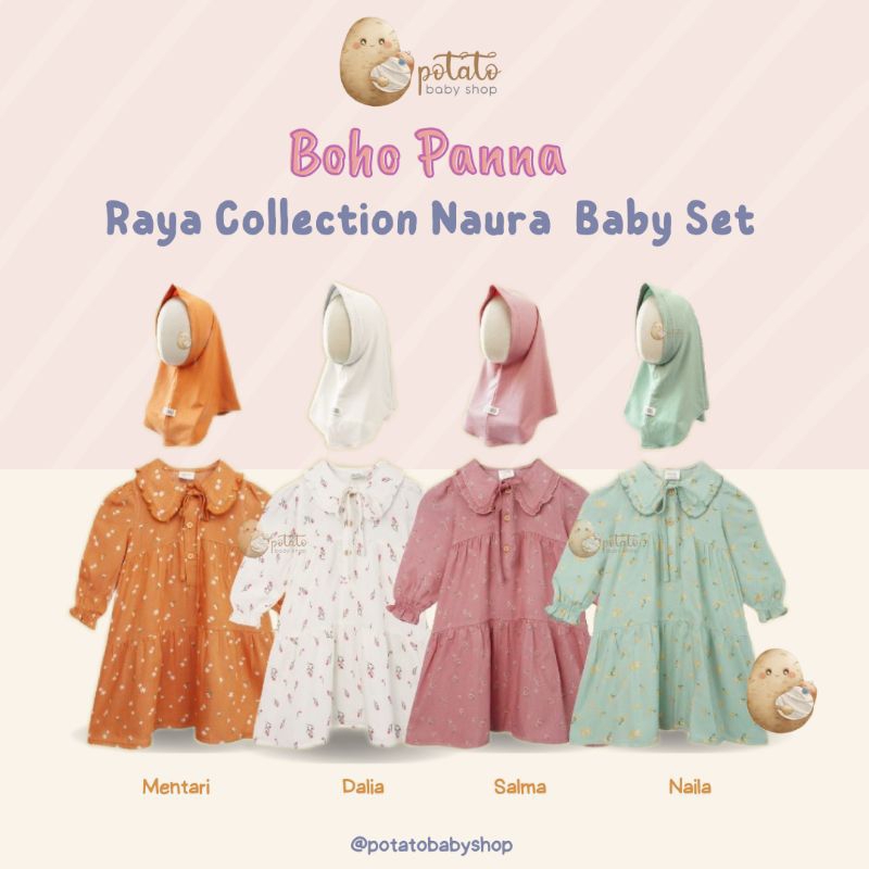 Bohopanna - Naura Baby Set 0Month s/d 12Month - Setelan Boho Baby