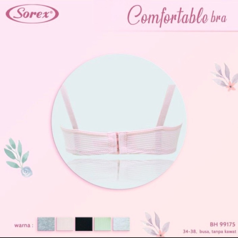 BH SOREX 99175 BERBUSA TANPA KAWAT KAIT 3 34-38