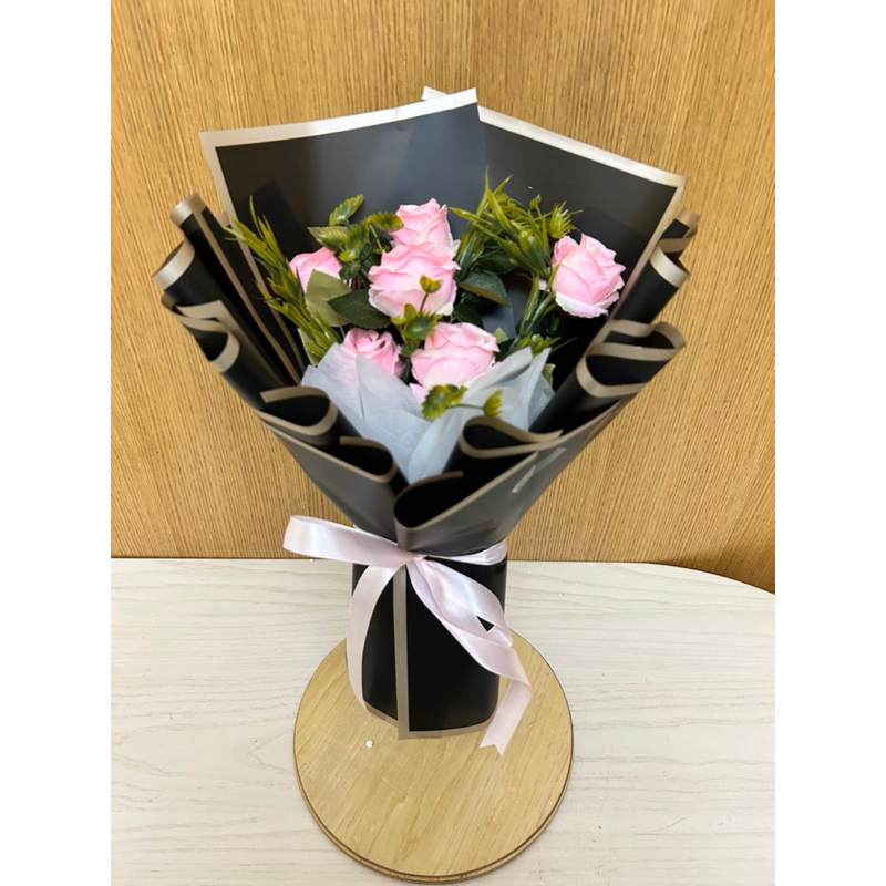 buket bunga artificial wrapping premium