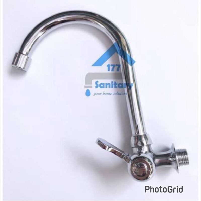 KRAN KERAN ANGSA CUCI PIRING DAPUR 1/2 INC/ WESTAFEL STAINLESS STEEL KRAN DAPUR DAPUR 1/2 INC STAINL