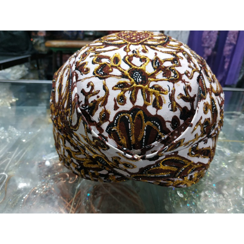 Blangkon Batik Prada Model Solo