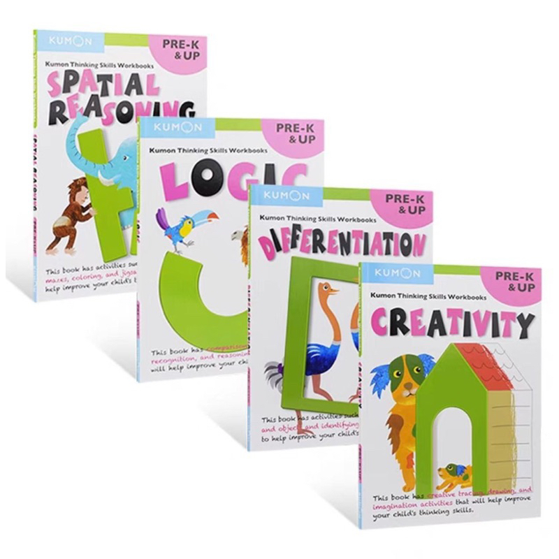 

Kumon Thinking Skills Workbooks Pre-K & Up - Buku Anak Bahasa Inggris (3-5 tahun)