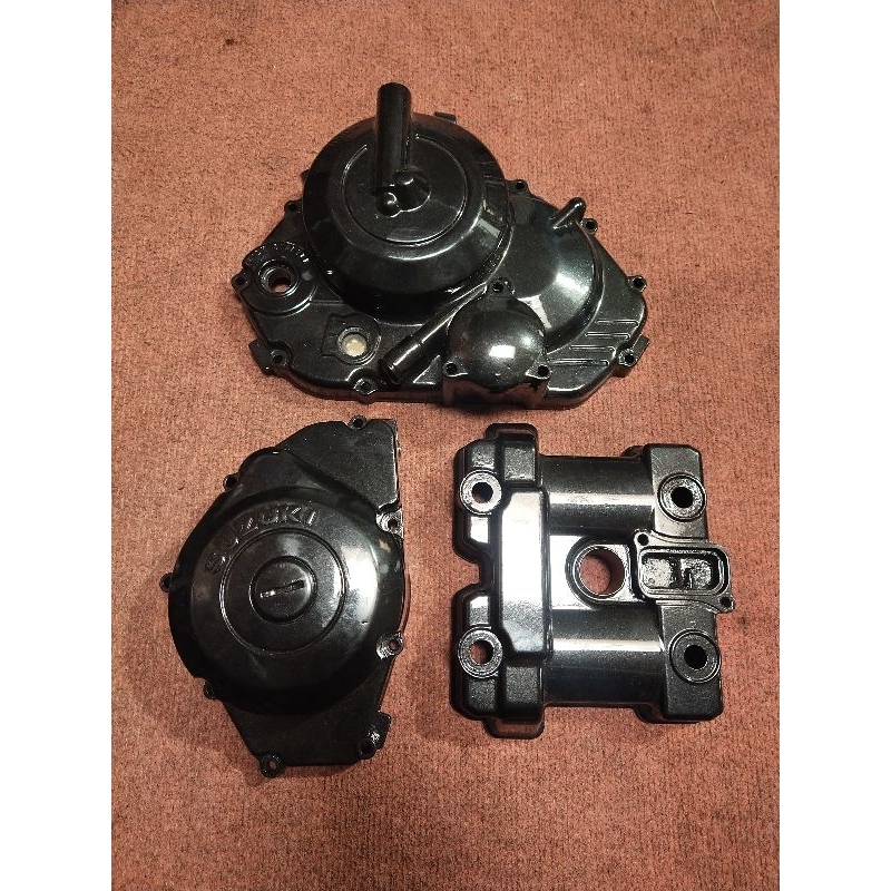 blok mesin satria Fu magnet kopling tutup head repaint hitam
