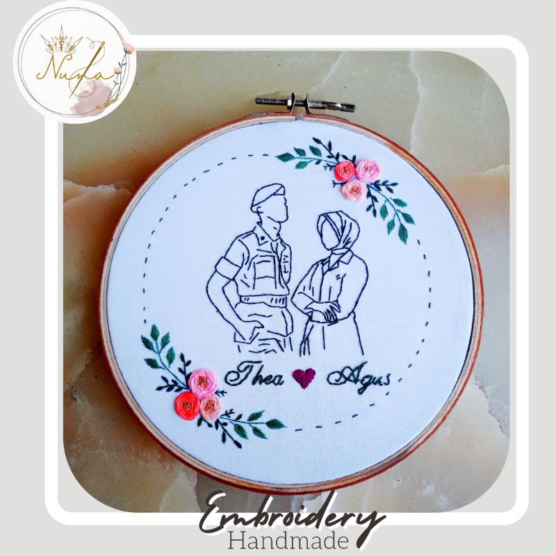 Embroidery Hoop Art | Kado Wisuda | Kado Graduation | Kado unik | Gift box