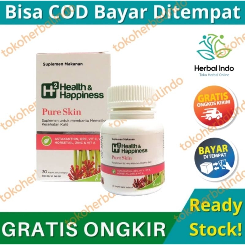 H2 Pure Skin - Suplemen Kesehatan Kulit Berjerawat atau Jerawat