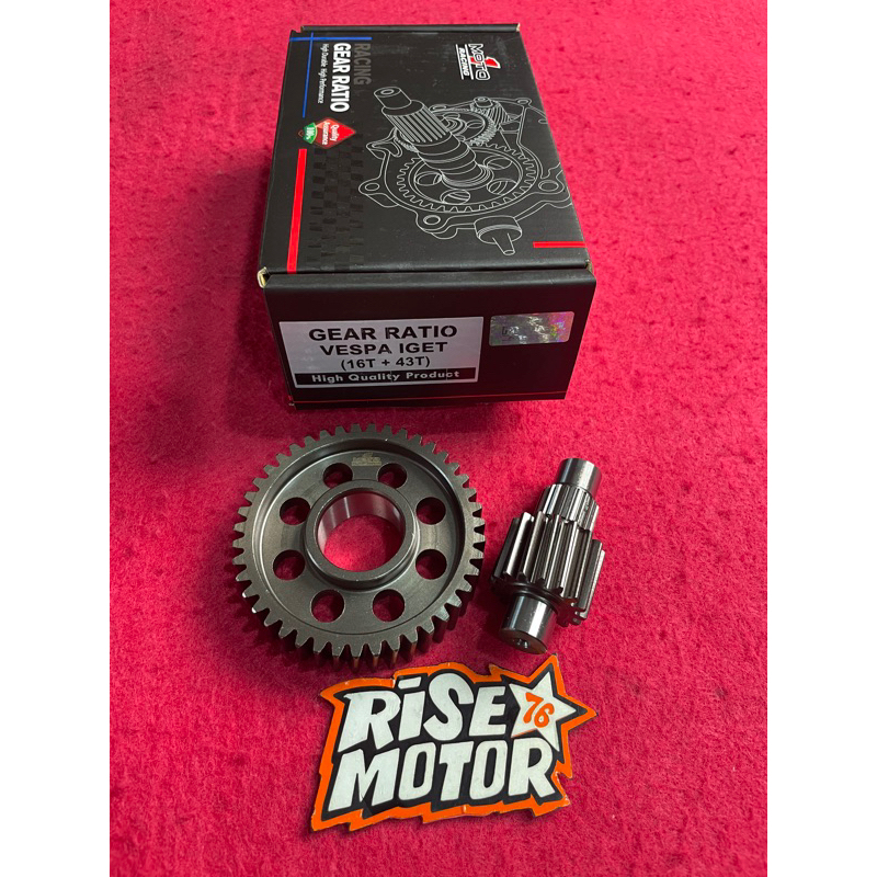 GEAR RATIO MOTO 1 VESPA IGET 16 43