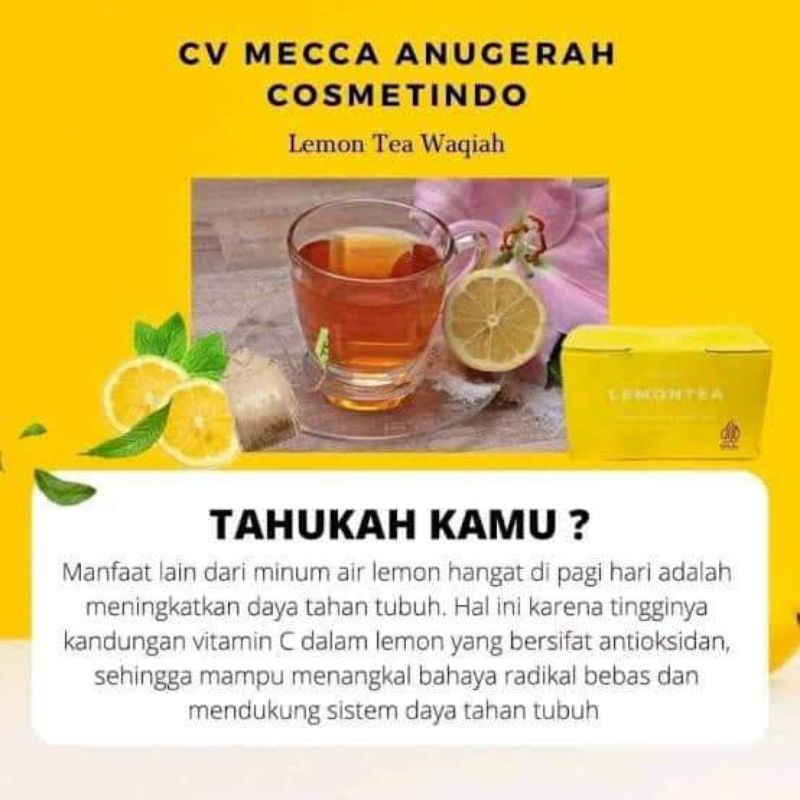 Waqiah LemonTea Pembakar lemak Original