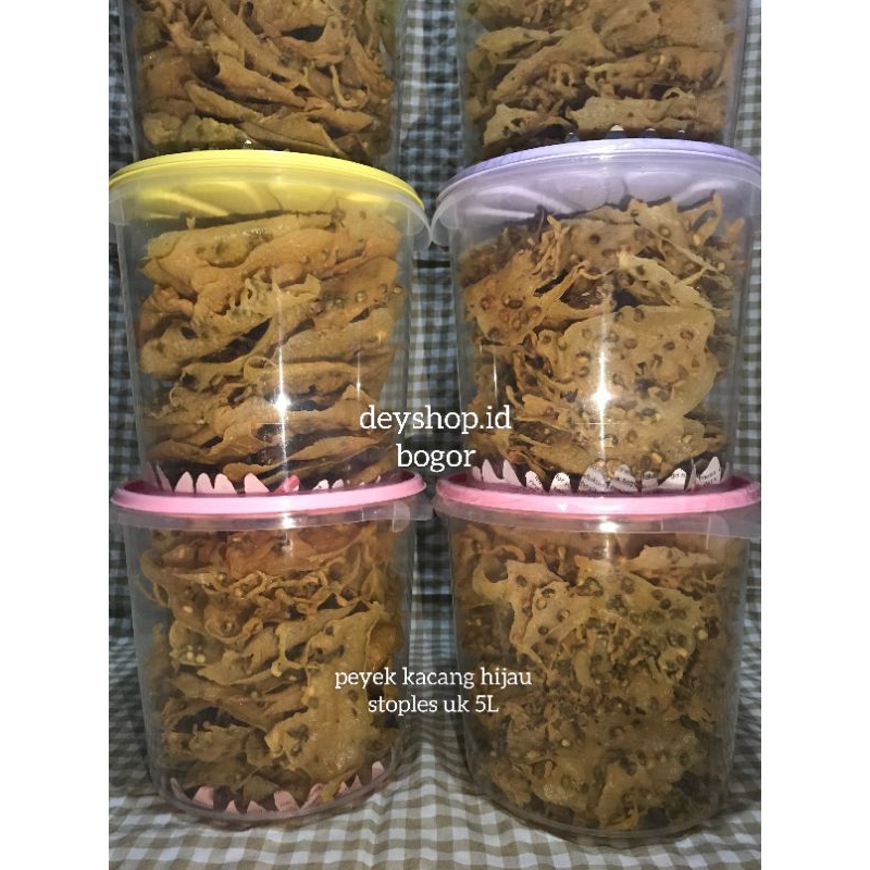 

PEYEK KACANG HIJAU 1 TOPLES 5 LITER / PEYEK KACANG IJO ENAK JAMINAN HARGA TERMURAH