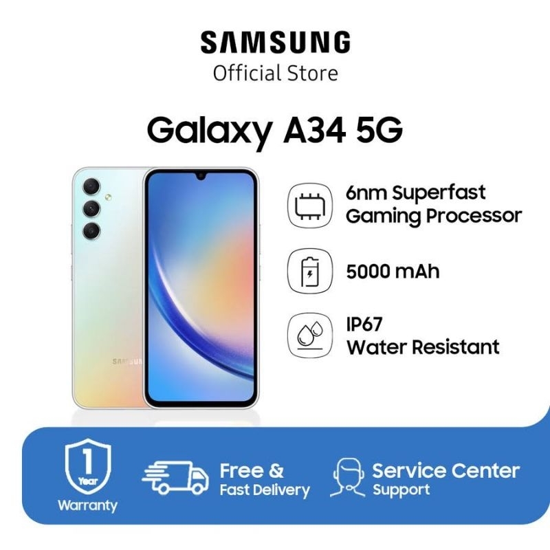 Samsung Galaxy A34 5G 8/256 Resmi