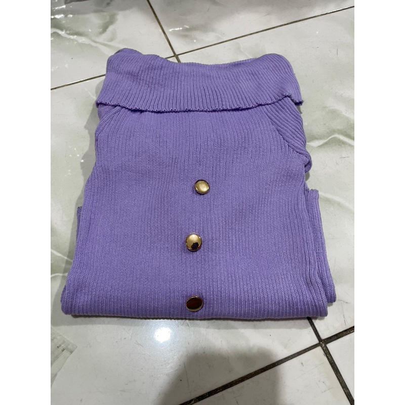 Violet Dress Rajut Bodycon Korea