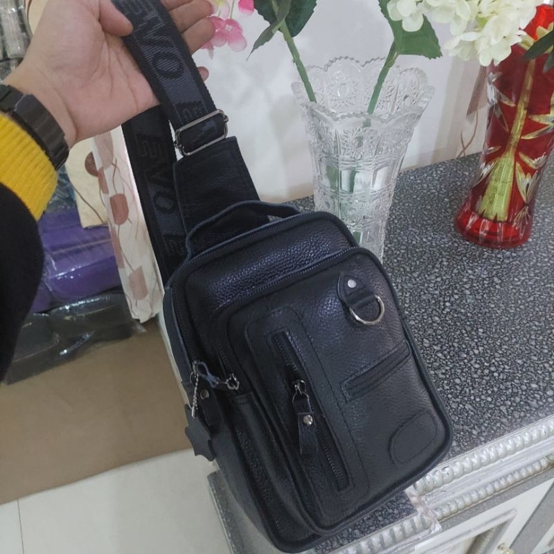 Tas kulit asli pria original 100% bisa dijinjing