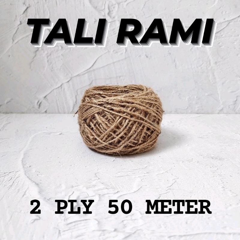 

TALI RAMI 2 PLY 50 METER / TALI RAMI 3 PLY 50 METER