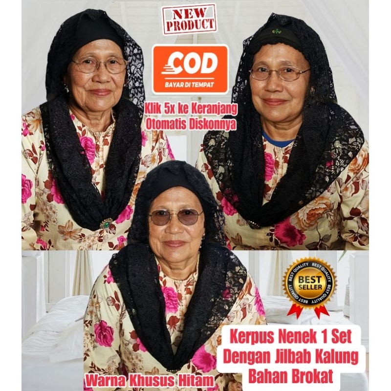 Kerpus Kupluk Krpus Ciput Turban Tulban Topi Beanies Haji Rajut Jadul Nenek Ibu Emak Eyang Mbah Emba