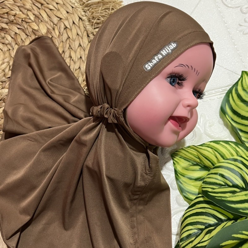 BERGO ANAK JERSEY / INSTAN HIJAB BAYI (0-12bulan)