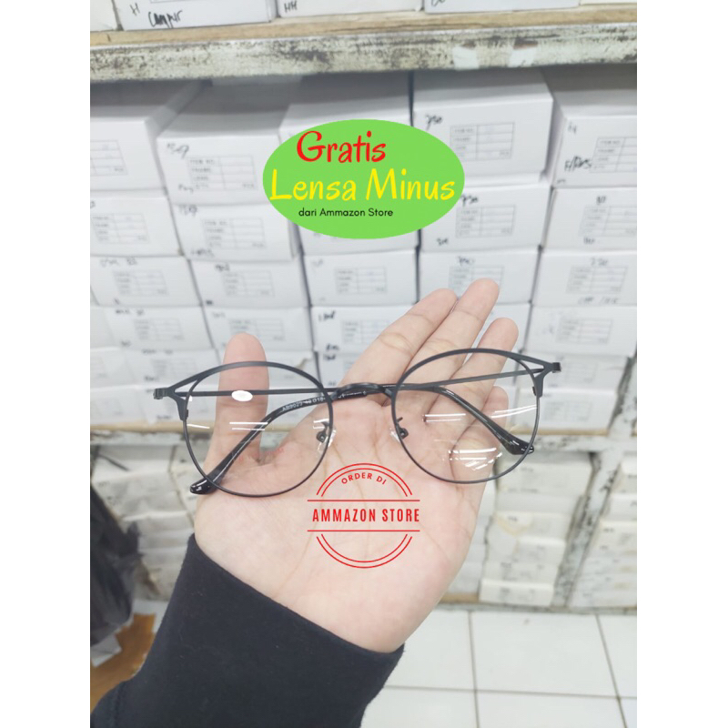Frame Kacamata 9029 gratis lensa minus plus cylinder photocromic bluecromic anti radiasi