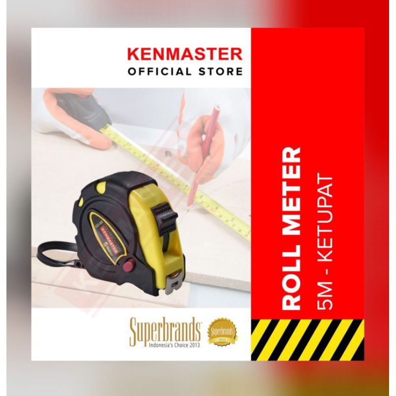 Kenmaster Roll Meter Karet Ketupat 5 Mtr