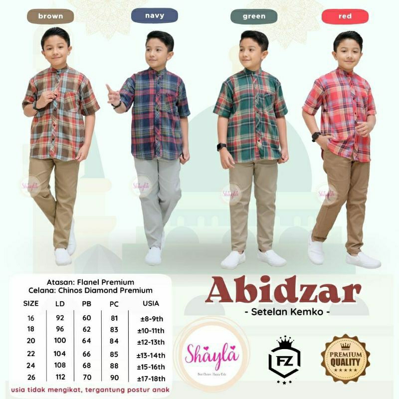 Abidzar || setelan kemko