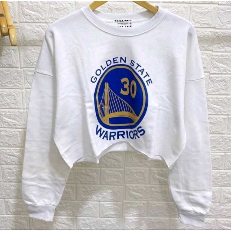 ALU • GOLDEN STATE WARRIORS CROP SWEATER CREWNECK